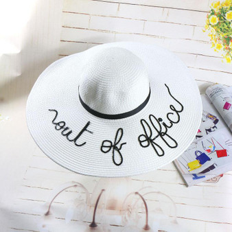"Out of Office" Vacation Summer Hat