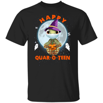 Turtle Happy Quar O Teen Shirt Sea Turtle Wearing Mask Funny Halloween Gift For Friends