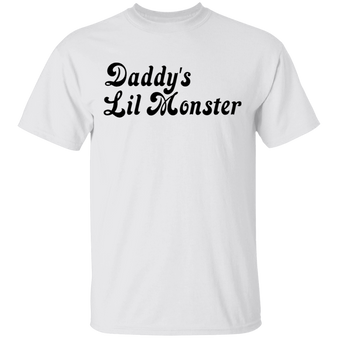 Daddy's Lil Monster Classic T-Shirt Simple Graphic Tee Gift For Woman Female