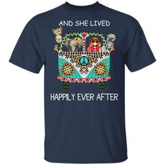 And She Lived Happily Ever After T-Shirt Graduation Gift For Girl Shirt With Positive Message