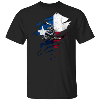 Rattlesnake Texas Flag Shirt Patriotic Texas Lover Don't Tread On Me Shirt Best Gift