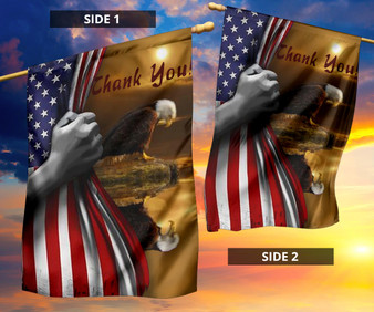 Eagle Thank You Inside American Flag Honor Veteran Respect American Freedom Veteran's Day Flag
