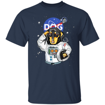 Funny Space Dachshund Astronaut Shirt Gift For Dog Lovers