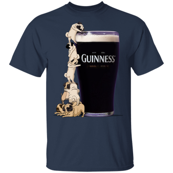 Funny Pug T-Shirt Guinness Shirt Gift For Beer Lover