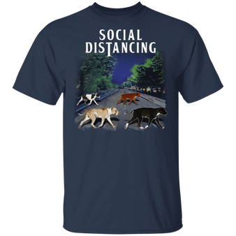 Pit Bull Walk Abbey Road Social Distancing T-Shirt Gift For Pit Bull Lover