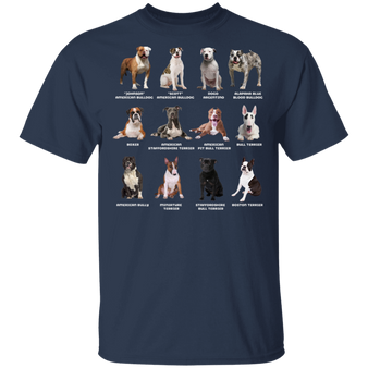 Bully Breeds Chart T-Shirt, Pitbull Terrier, Bully Breeds Dogs, Bull Terrier