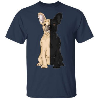 French Bulldog Half Face French Bulldog Shirts Lovely T-Shirt