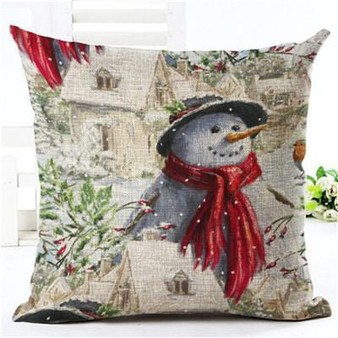 Christmas Tree & Snowman Pillow Cases
