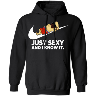 Pug Just Sexy And I Know It T-Shirt Gift For Dog Lovers Family Vacation Shirts