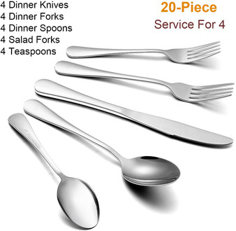 Wildone Stainless Steel Flatware Cutlery Set