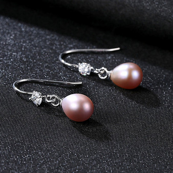 'Maurilia' Pearl Earrings - Sterling Silver
