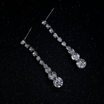 Crystal Bridal Jewelry Set for a Modern or Classic Bride