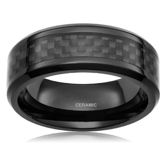 Black Ceramic Wedding Ring