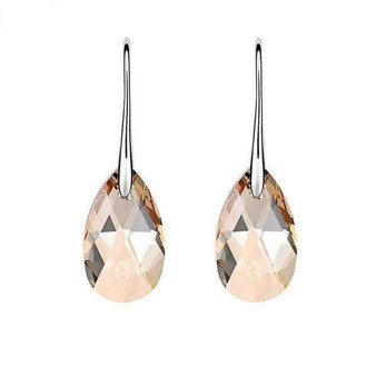 Luscious Drop Earrings with Swarovski Crystal- Silver Jewellery for Women - Buy Now!
