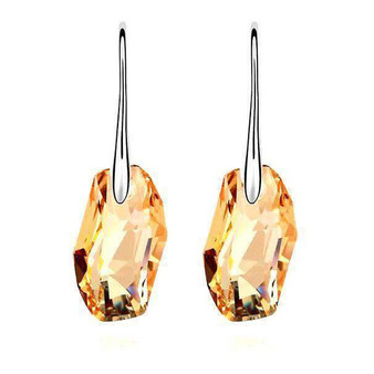 Magnificent Drop Earring with Swarovski Crystal- Silver Jewellery - Gift for Her