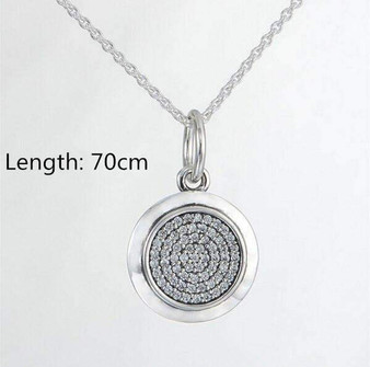 Sterling Silver Signature Pendant with Chain Necklace