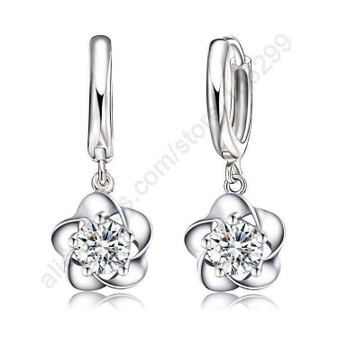Sterling Silver Exquisite Flower Earring