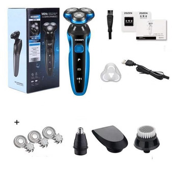 3D Rotary Rechargeable Electric Shaver