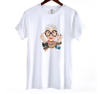 Old Women Print T-shirt Women