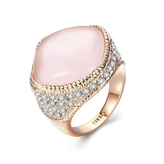 Fashion Gold Finish Opal Ring Jewelry