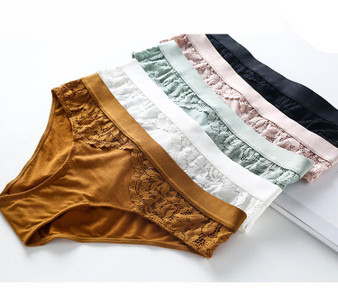 New Girl Seamless Vest Bra Ultra-thin Cotton Bra & Panty Underwear Set