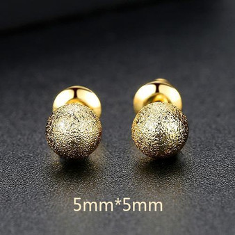 18K Gold Finish Fashion Jewelry Stud Earrings