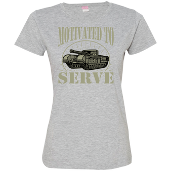 Short-Sleeve Womens T-Shirt Motivated to Serve