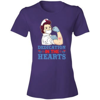 Short-Sleeve Womens T-Shirt Hearts To Nurses