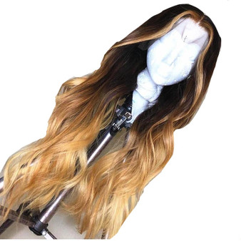 Lace Front Remy Body Wave Ombre Colored Human Hair Wigs ®