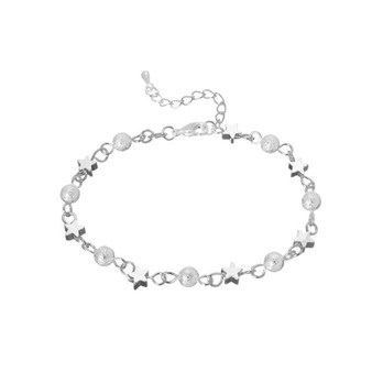 THE STAR CLUSTER - STYLISH SILVER PLATED MOON STARS BRACELET
