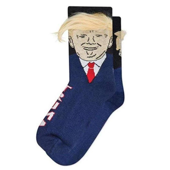 Donald Trump Socks with Hair