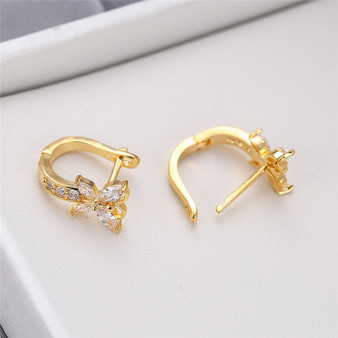 Lottie Crystal Hoop Earrings