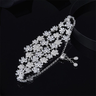 Luxury Full Flower Dainty Sterling Silver Bracelets