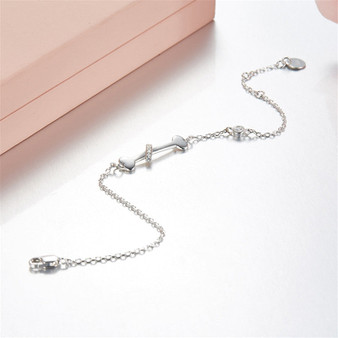 Fashionable Personality Cute Small Bone Sterling Silver Bracelet