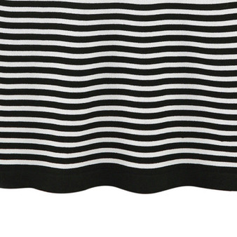 All I Want Is Stripe Mesh Neck T-Shirt