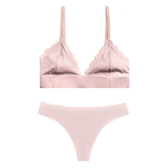 Scallopped Triangle Cup Wirefree Bralette