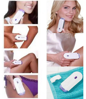 Women Rechargeable Epilator Remover Smooth Touch Hair Removal Razor Sensor-Light Technology