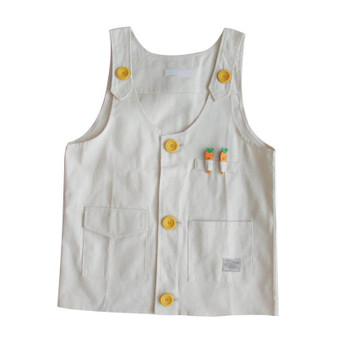 Cute carrot college wind soft girl vest tooling girl vest