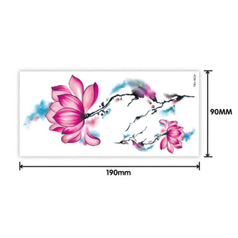 Flower Rose Peony Plum Tattoo Sticker