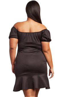Candlelit Song Plus Size Off The Shoulder Dress