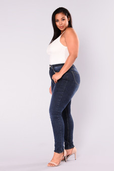 Plus Size Stretch Denim Skinny Jeans