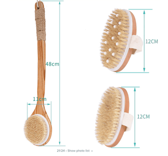 Bristle Bath Exfoliating Skin Care Shower Brush