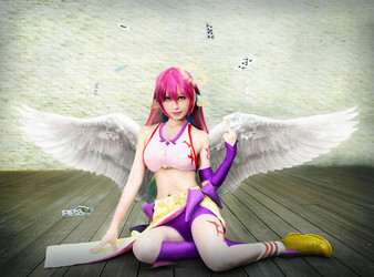 No Game No Life Jibril Cosplay with Wings