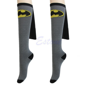 Unisex Super Hero Superman Batman Cosplay Socks