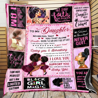 To My Daughter Black Woman  Blankets