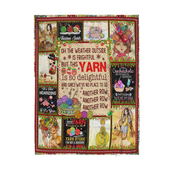 Yarn is so delightful - Sherpa Blanket