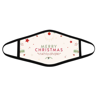 Christmas quotes - Polyblend Face Mask