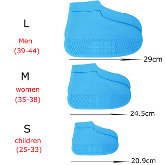 Silicone Covers Zip Overshoes Galoshes Men Women Kids Waterproof Shoe Covers Outdoor Travel Rainproof
