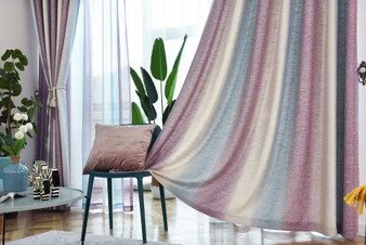 Simple Modern Curtains Fabric pleated pull