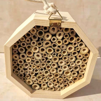 Creative Wooden Tube Bee Hive Box